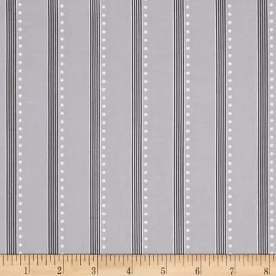 Bree Stripe Gray Fabric 01239 08
