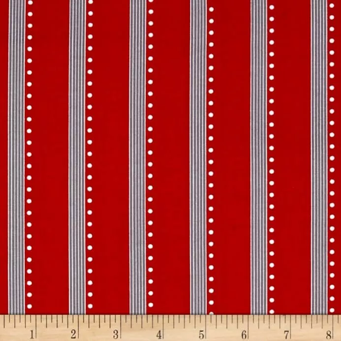 Bree Stripe Red Fabric 02139 10