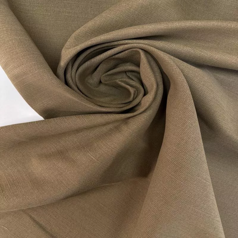 Brown Green Cotton Woven