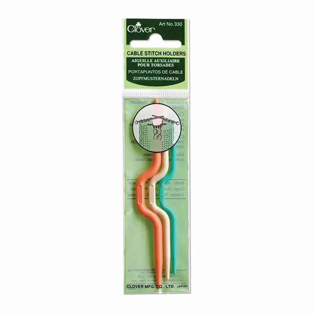 cable-stitch-holders-s-m-l-3ct-clover-330 Cable Stitch Holders S/M/L - 3ct - Clover 330