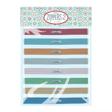 Calico Zippers 2 In 8 Assorted Colors