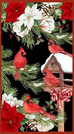 Cardinal Cozy Multi Large Panel Christmas 33888-937