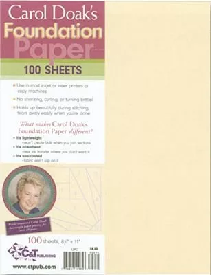 Carol Doak Foundation Paper 8 1/2 x 11
