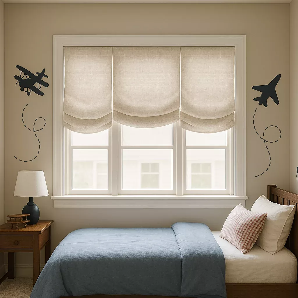 casual-relaxed-roman-shade Casual Relaxed Roman Shade