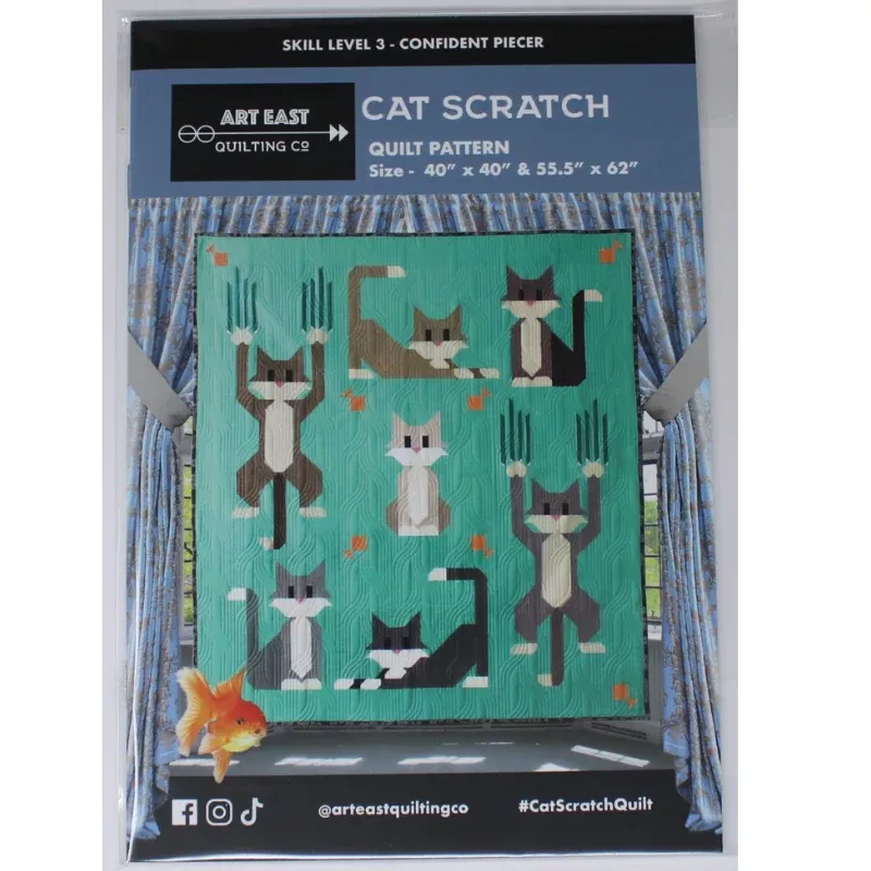 cat-scratch-quilting-pattern-art-east-quilting-co Cat Scratch - Quilting Pattern - Art East Quilting Co.