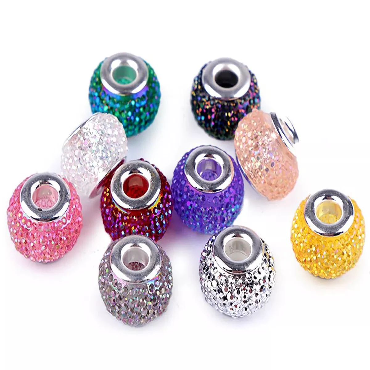 charm-beads-with-metallic-effect-914-mm-10-pcs-assorted-colors “Charm” beads with metallic effect| 914 mm 10 pcs| assorted colors