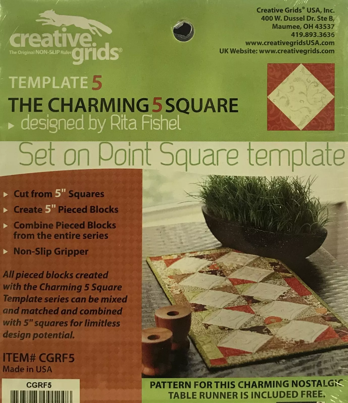 The Charming 5 Square (Template 5)