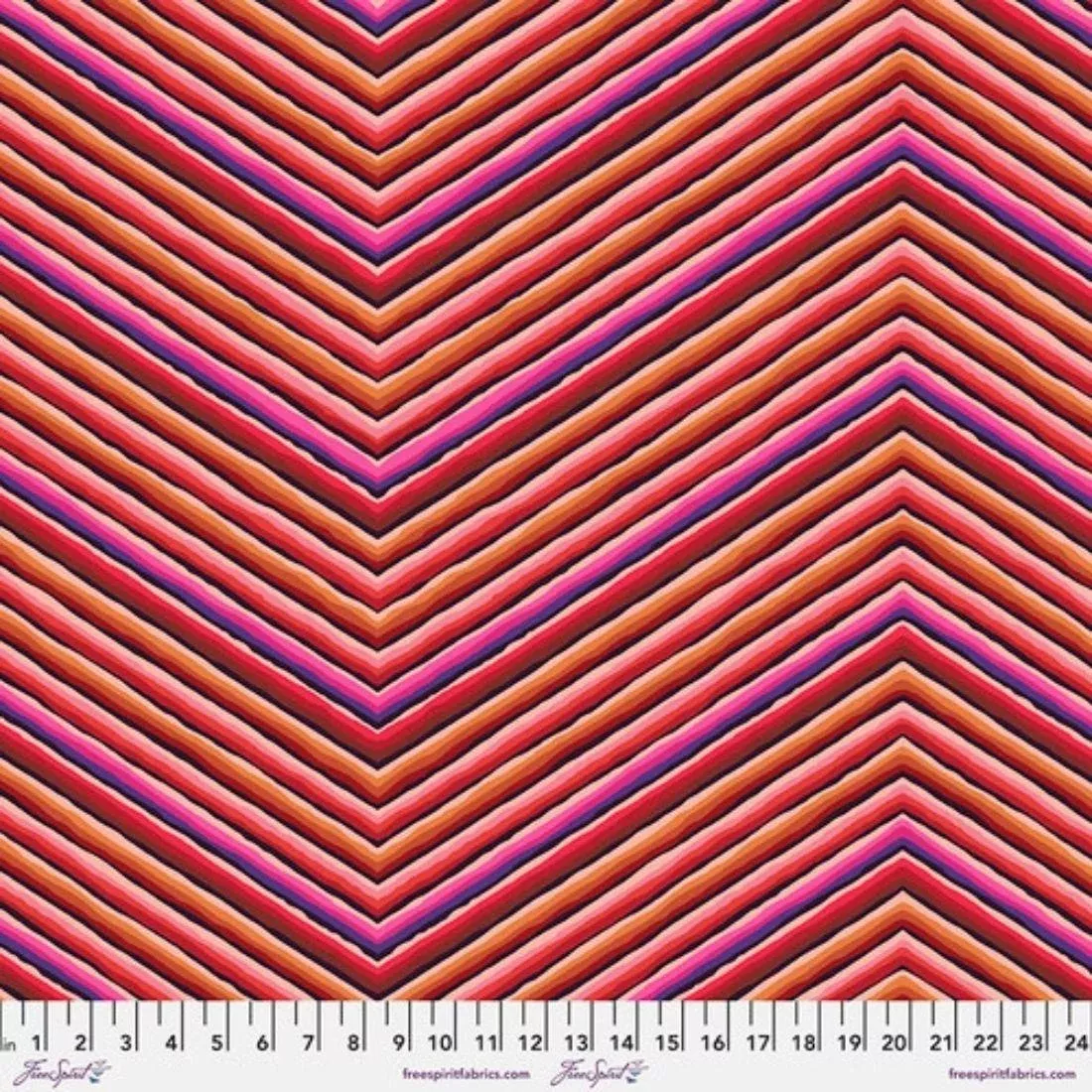 chevron-stripe-red-by-kaffe-fassett Chevron Stripe Red by Kaffe Fassett