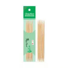ChiaoGoo Bamboo Double Point 6" US 2