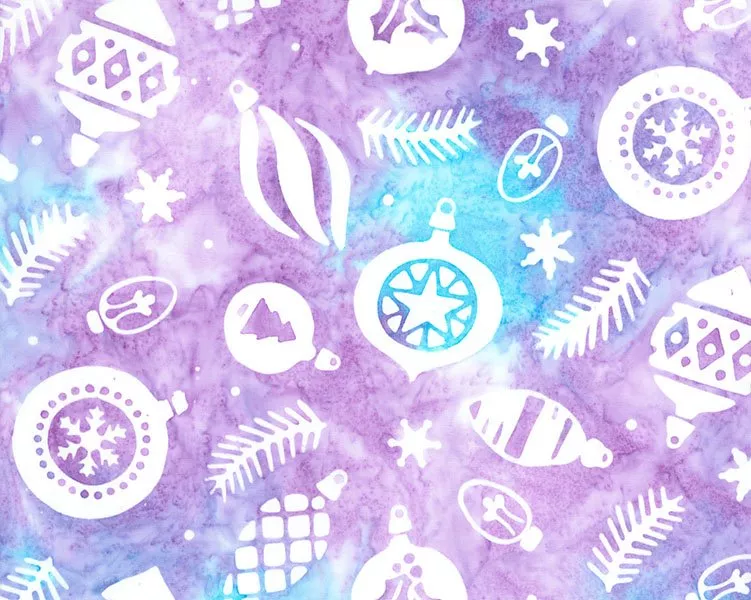 Christmas Cheer Ornaments - Lilac Multi