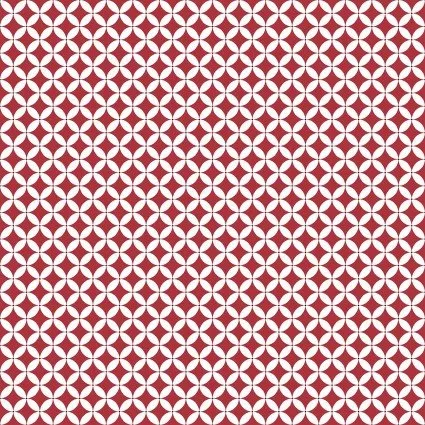 Circle Crescents Red