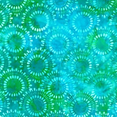 Circles Turquoise Batik
