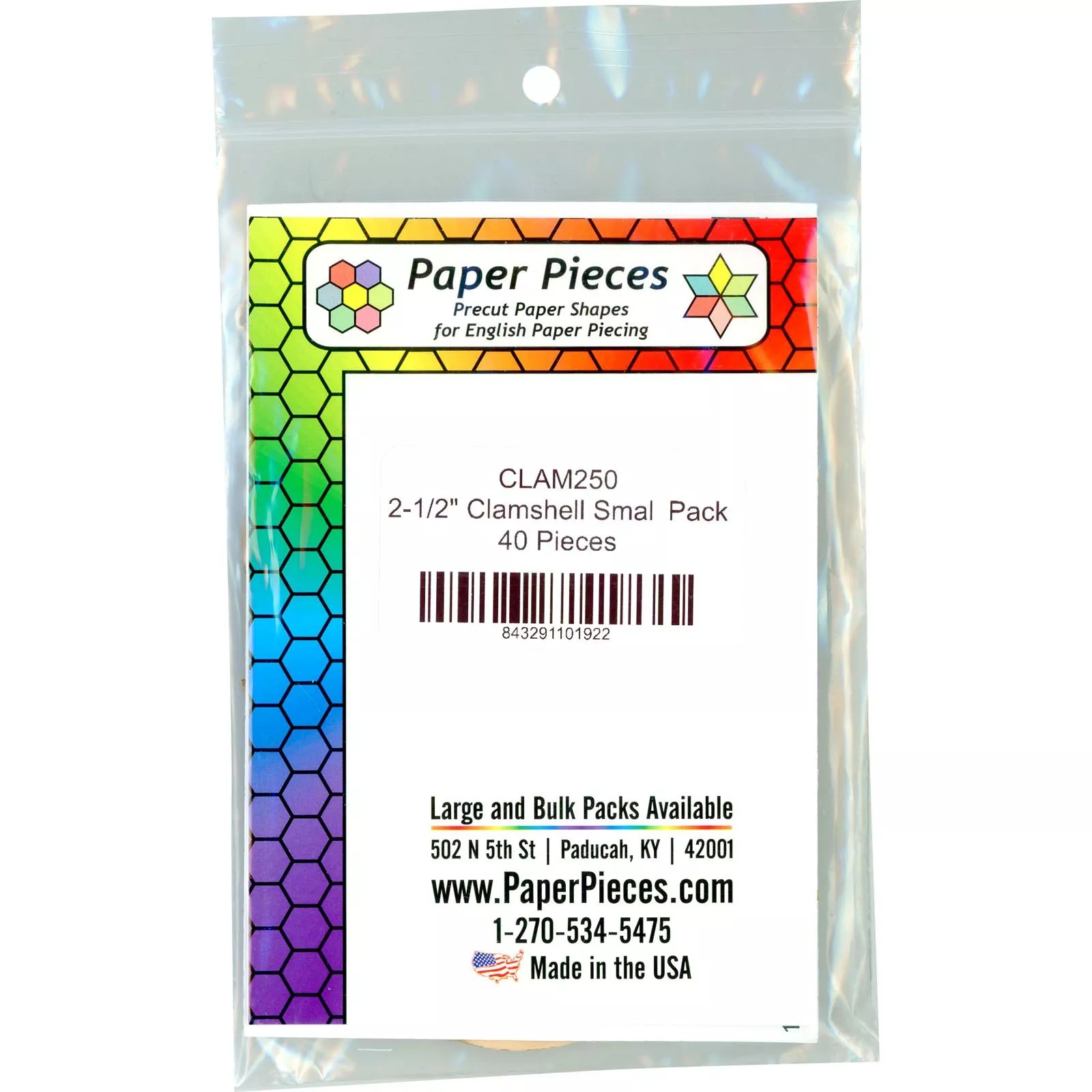clamshell-2-1-2in-packpaper-pieces-publishing-clam250 Clamshell 2 1/2in PackPaper Pieces Publishing CLAM250