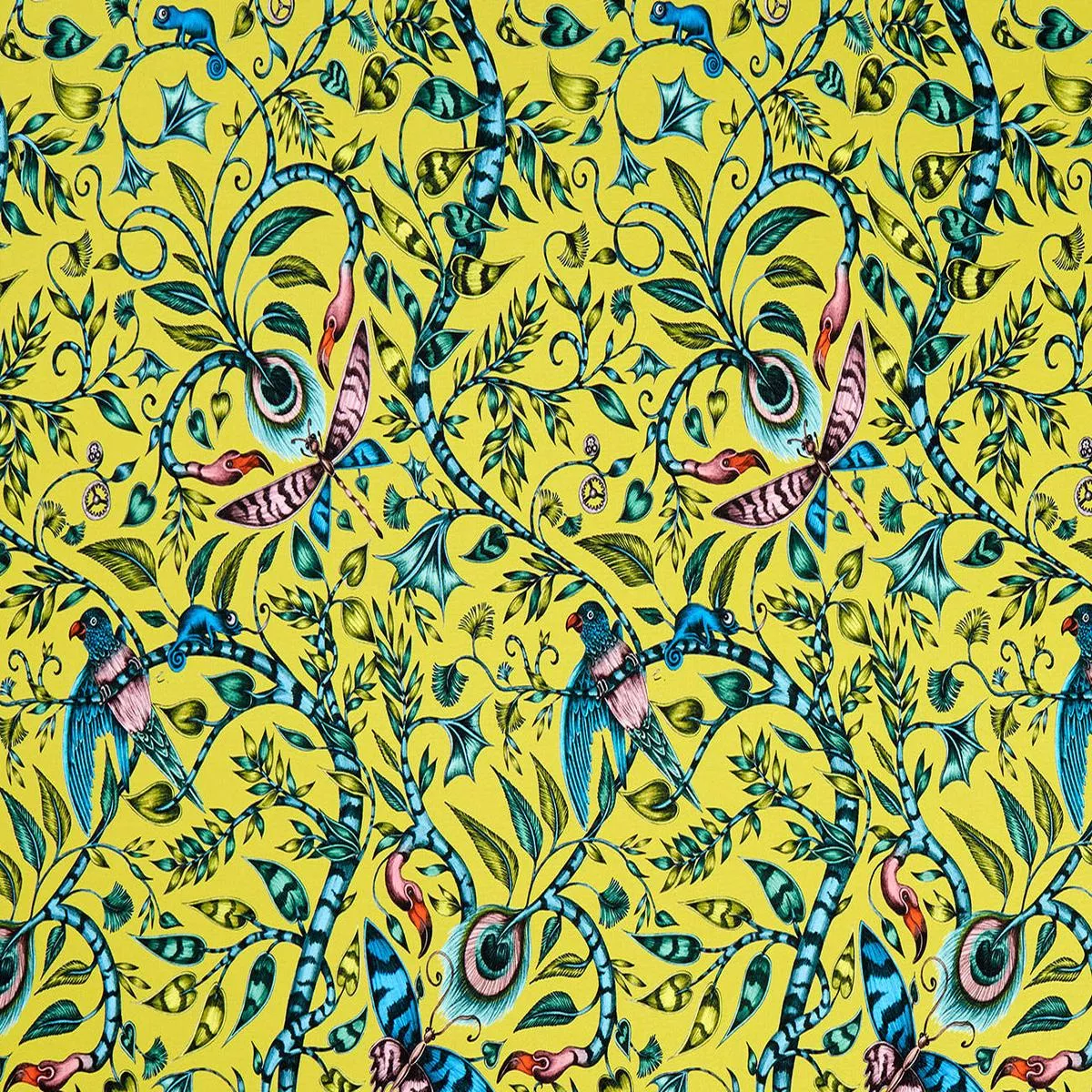 clarke-clarke-rousseau-lime Clarke & Clarke Rousseau Lime