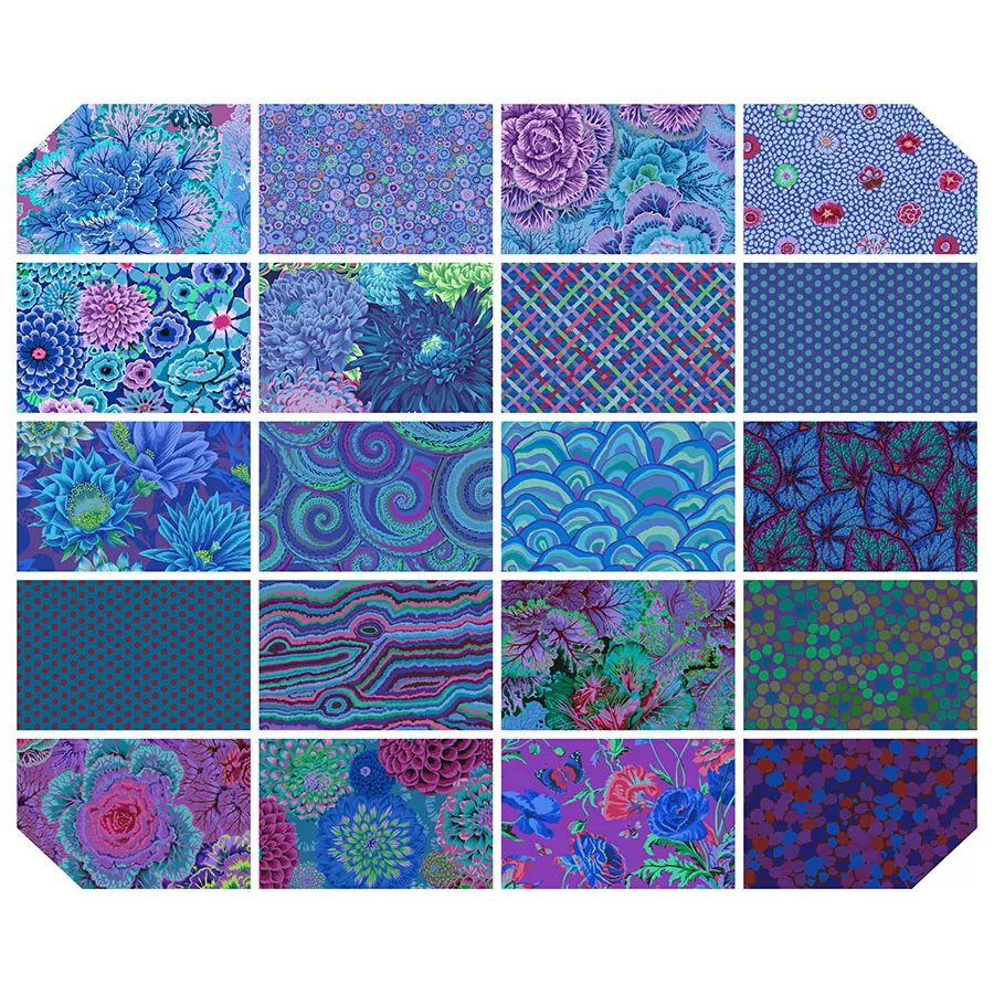 Classics Plus - 10" Charm Pack - Royal || Classics Plus Pre-Cuts