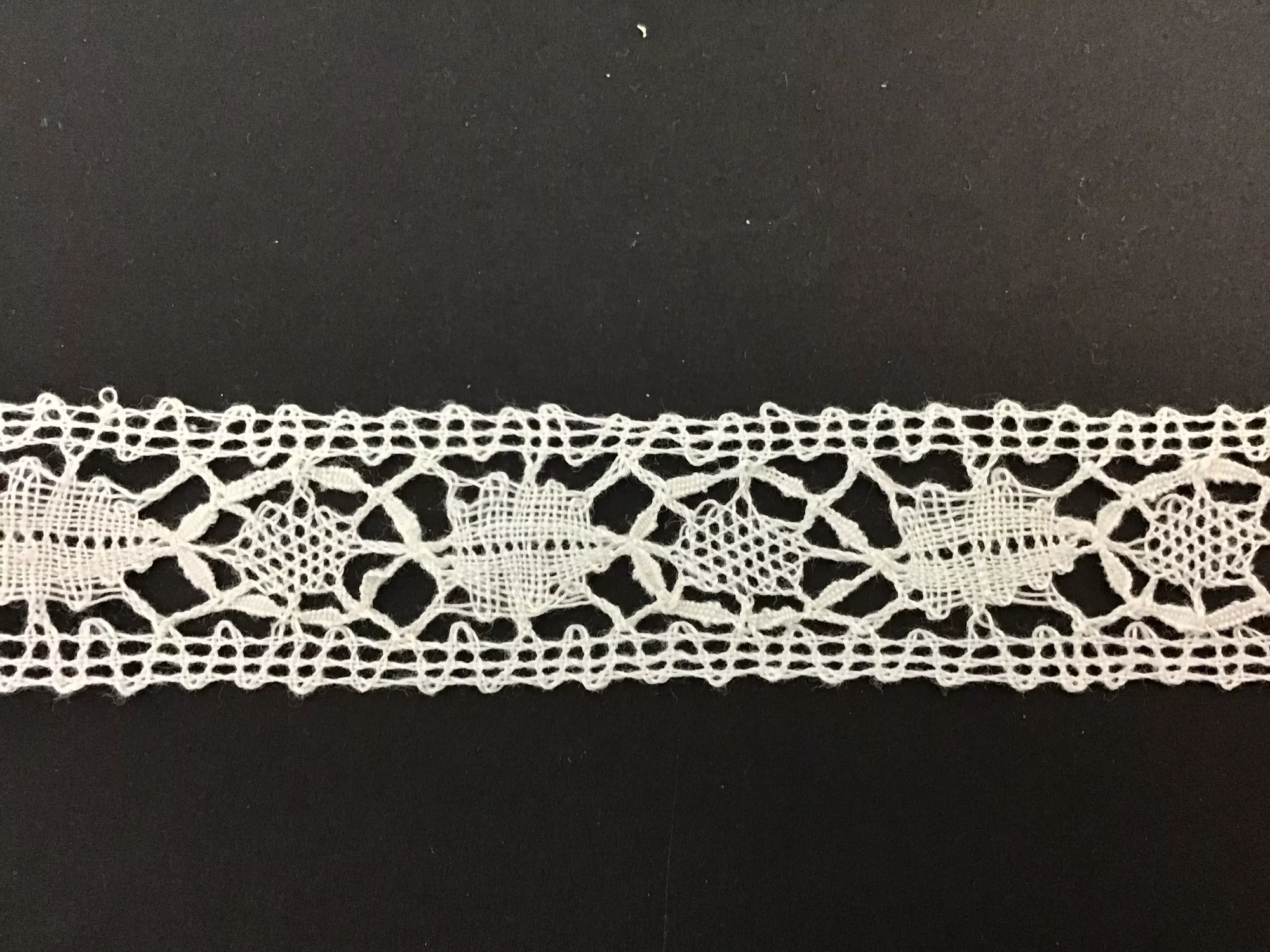 Cluney Lace Insertion 1 Inch White 1688-13