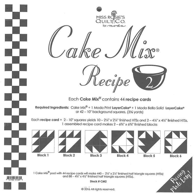 CM2 Cake Mix Recipe 2 45ct