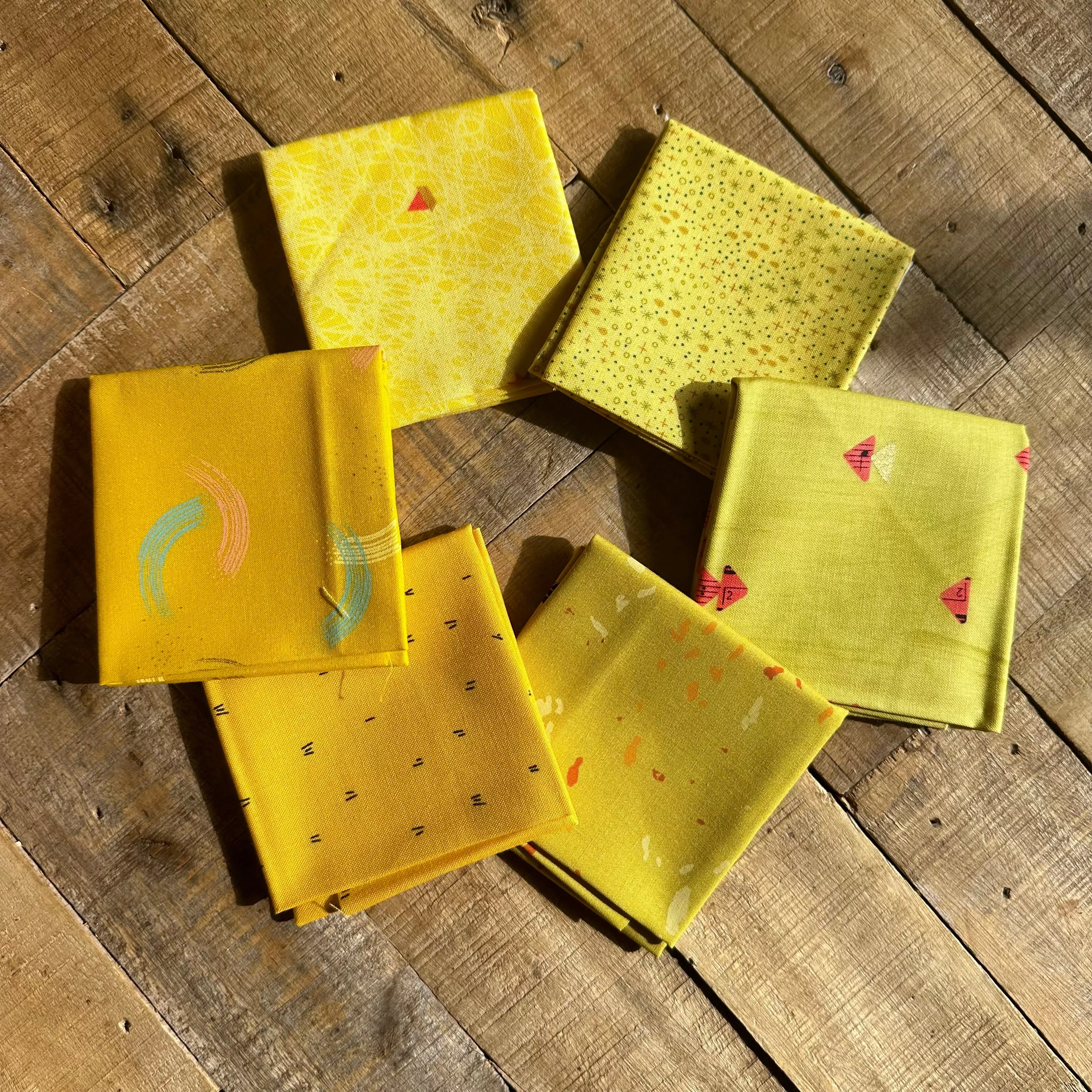 colour-block-fat-eighth-bundle-in-yellow Colour Block Fat Eighth Bundle in Yellow