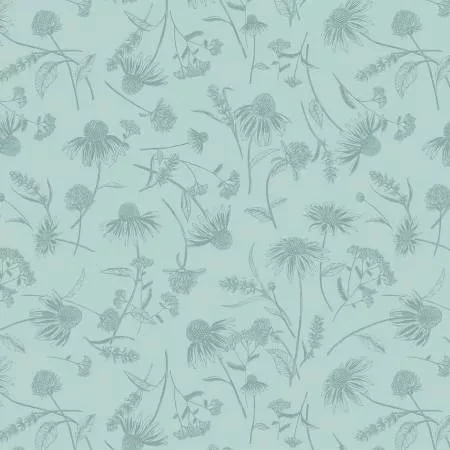 Coneflower Tonal Light Teal