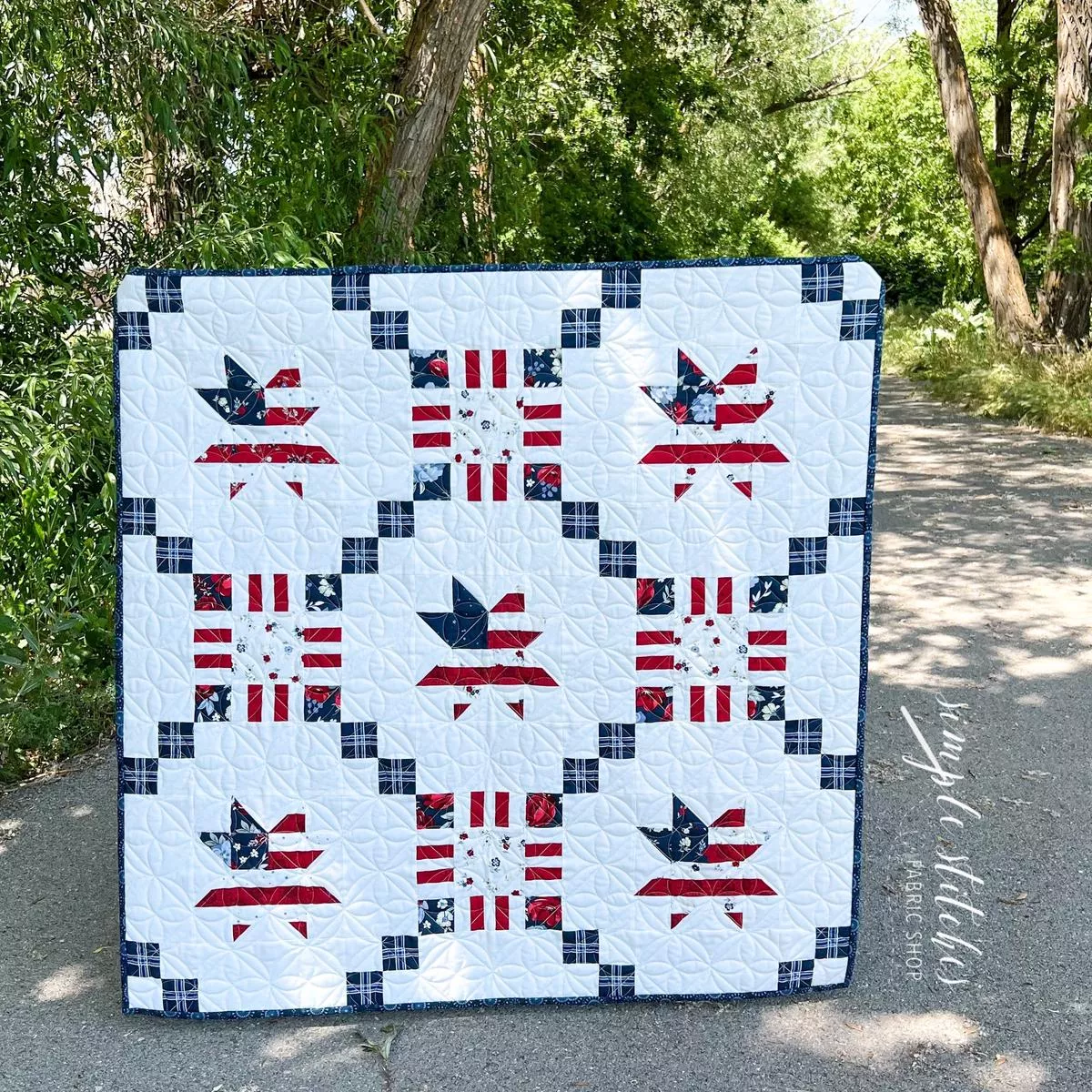 country-star-quilt-topper-pdf-pattern Country Star Quilt/Topper PDF Pattern