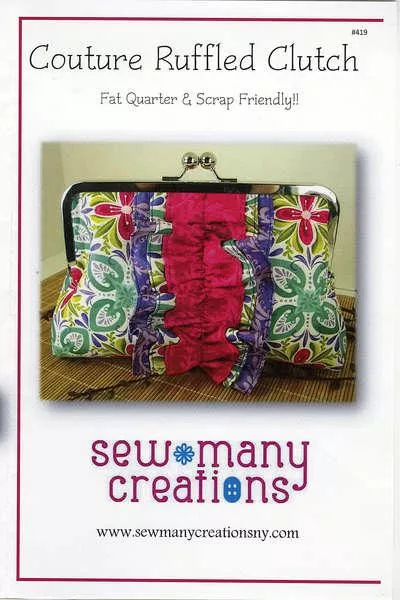 Couture Ruffled Clutch