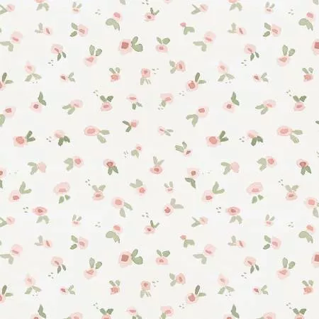 Cream Abstract Small Floral