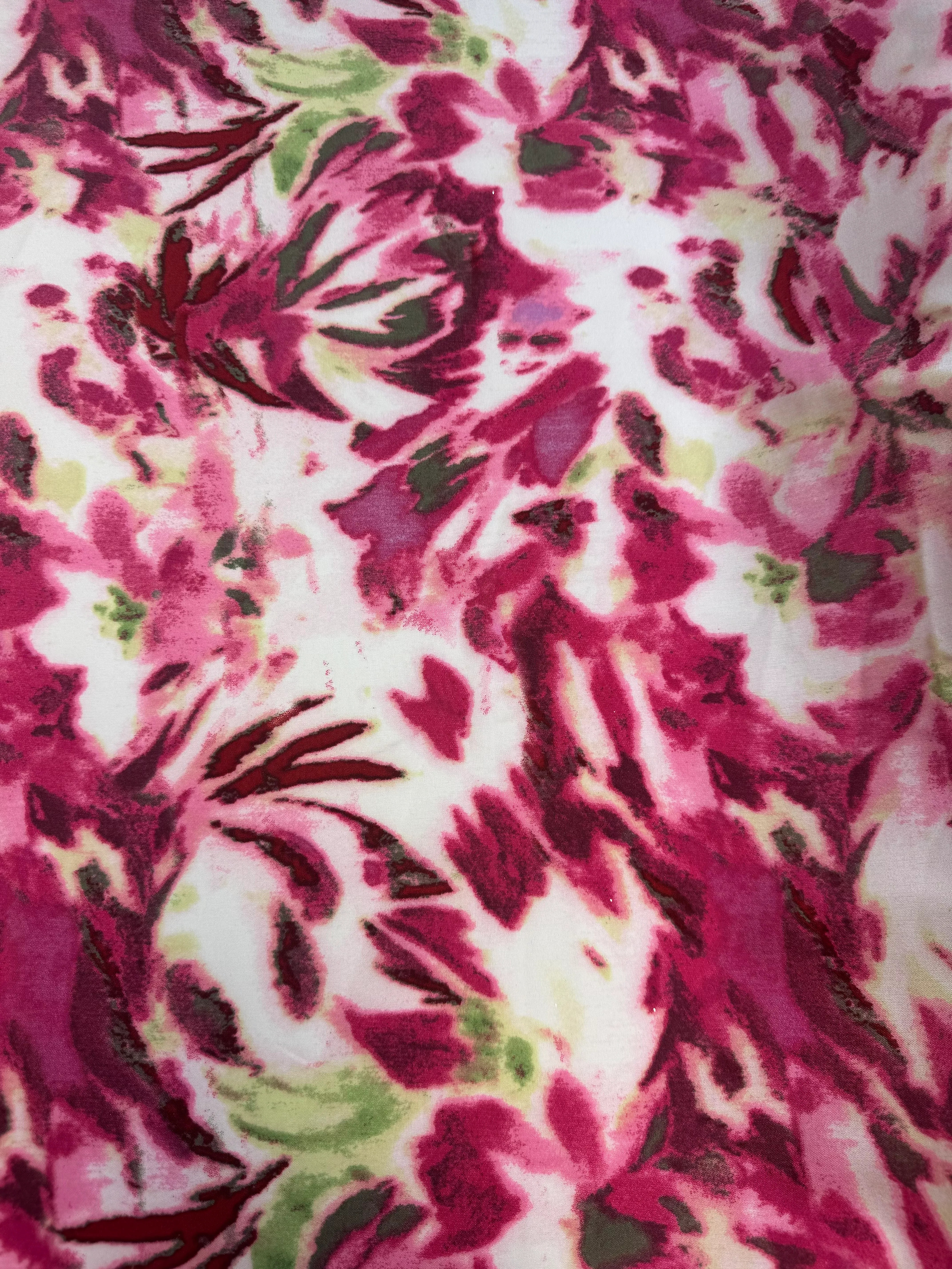 Cream with Pink Flowers | Polyblend