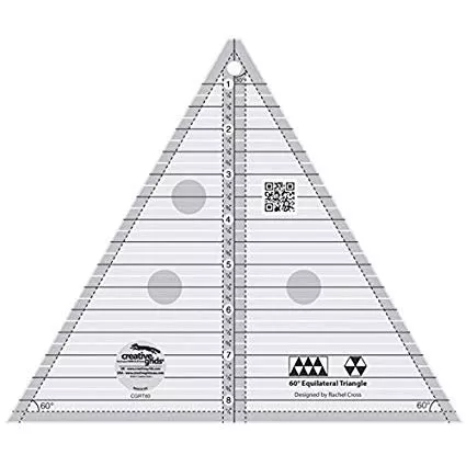 creative-grids-60-degree-8-1-2-in-triangle-ruler Creative Grids 60 Degree 8 1/2 in Triangle Ruler