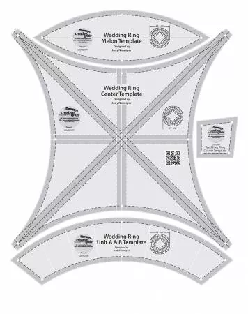 creative-grids-double-wedding-ring-templates-quilt-ruler Creative Grids Double Wedding Ring Templates Quilt Ruler
