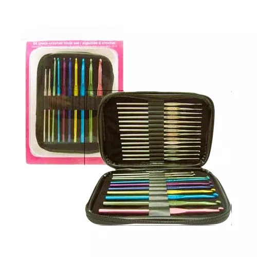 crochet-hook-set-24pcs-unique Crochet Hook Set - 24pcs - UNIQUE