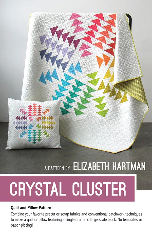 crystal-cluster-quilt-pillow-pattern Crystal Cluster Quilt & Pillow Pattern