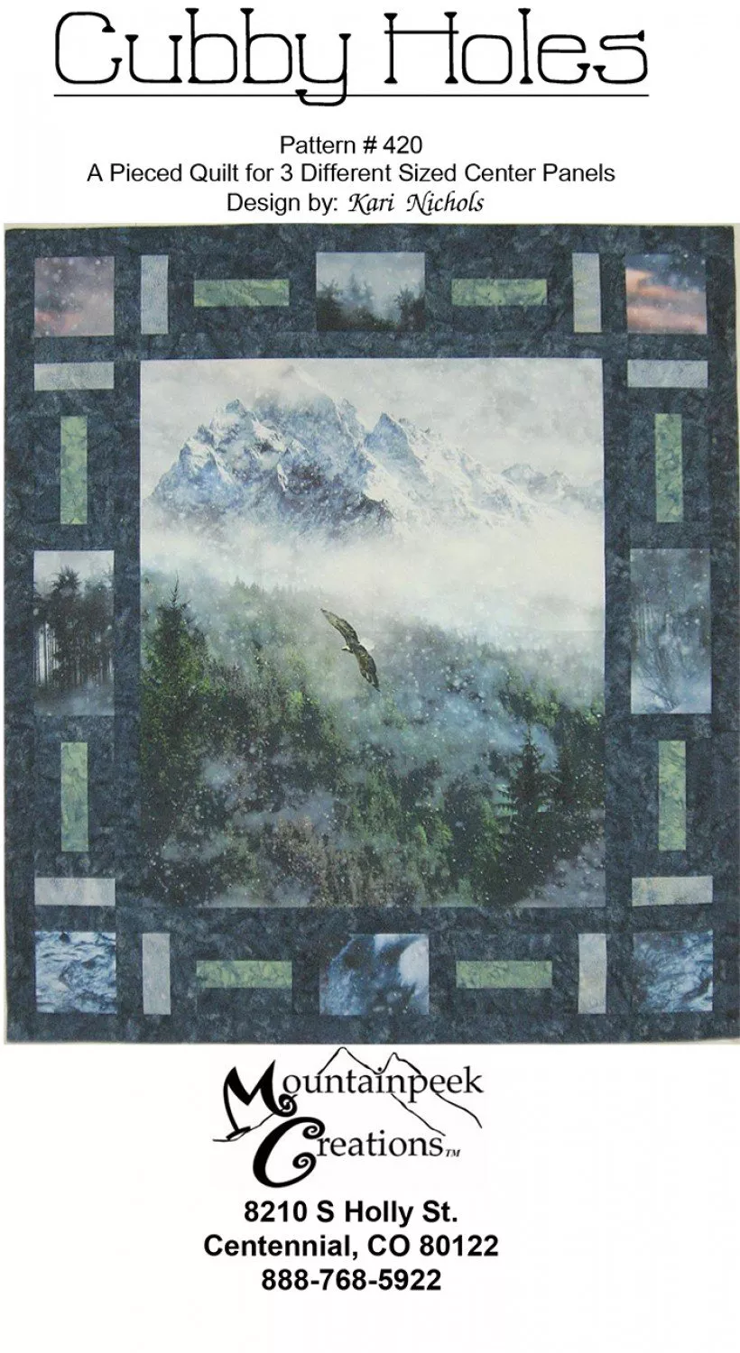 Cubby Holes Quilt Pattern - 3 sizes
