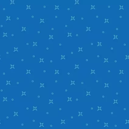 Curio Cabinet Dots & Stars Blue