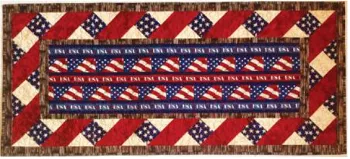 Cut Loose Press American Honor Table Runner