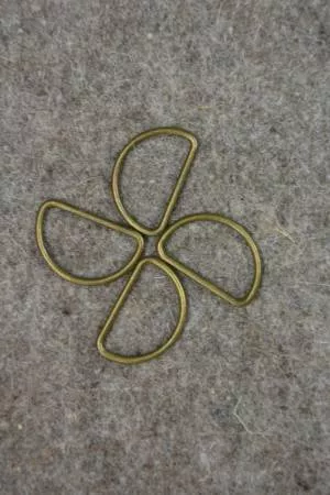 D-Ring 4pc Bronze 1 1/4"