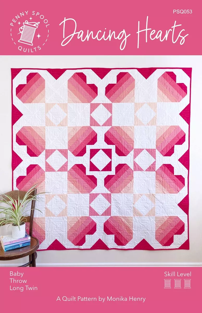dancing-hearts-quilting-pattern-penny-spool-quilts Dancing Hearts - Quilting Pattern - Penny Spool Quilts