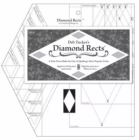 Deb Tucker's Diamond Rects Ruler