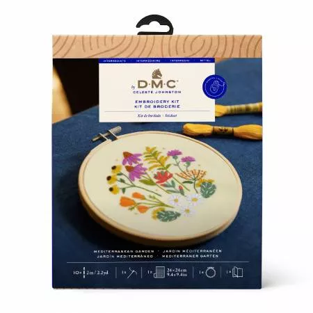 DMC Mediterranean Garden Embroidery Kit