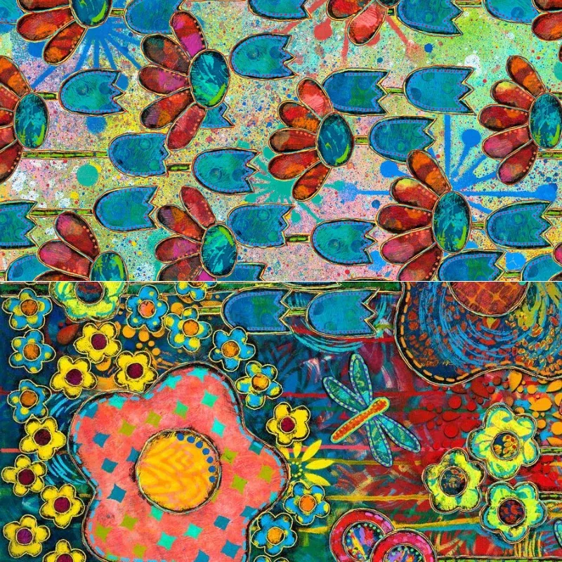 Dragonfly Dance - 44" -100% cotton