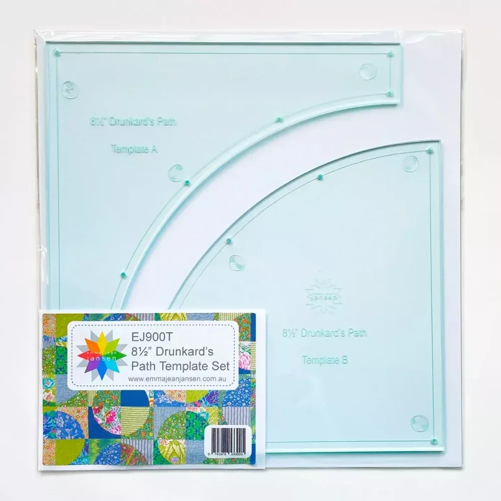 drunkard-s-path-template-set-8-5 Drunkard's Path Template Set 8.5"