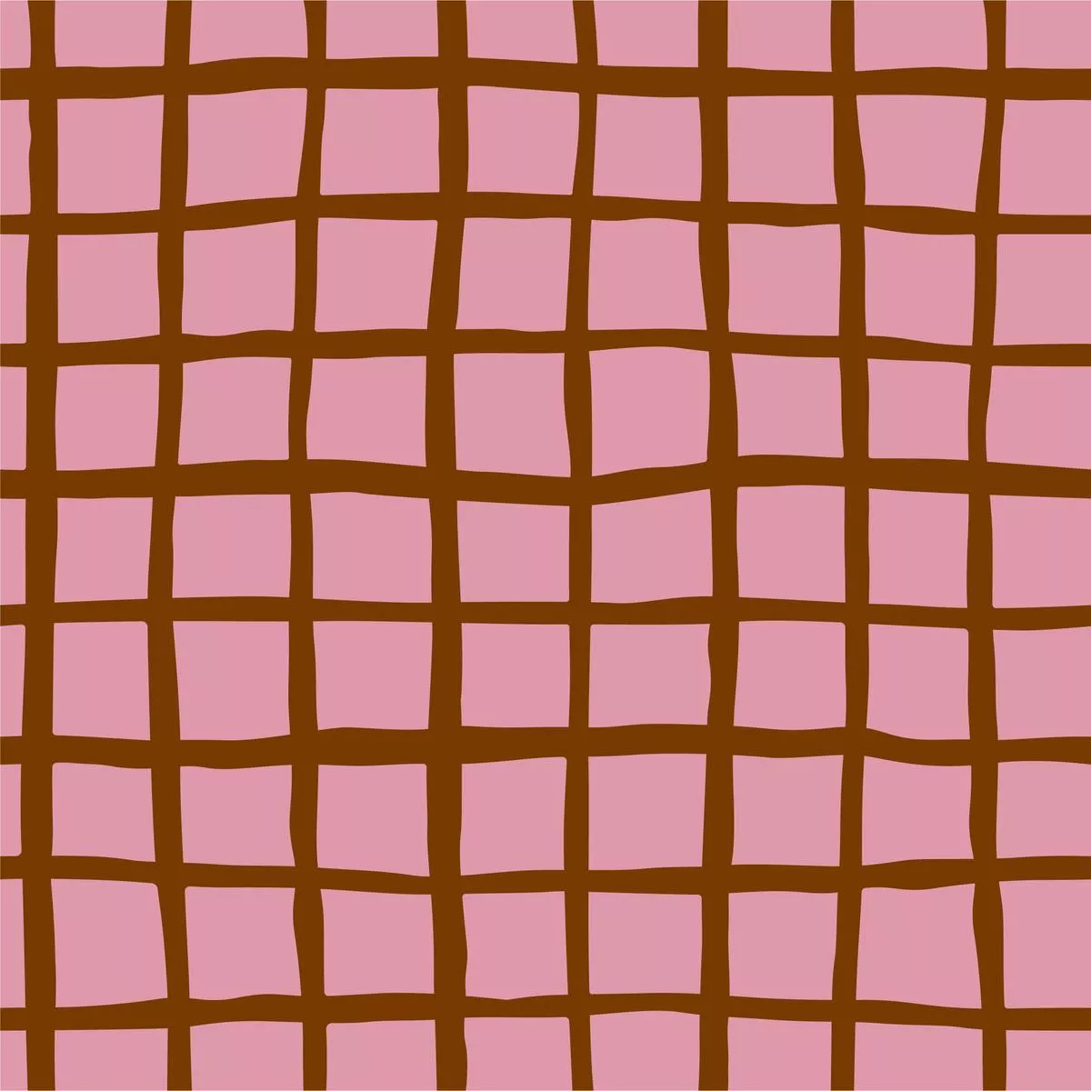 edit-cotton-lawn-grid-brown-on-pink THE EDIT Cotton Lawn – Grid – Brown on Pink