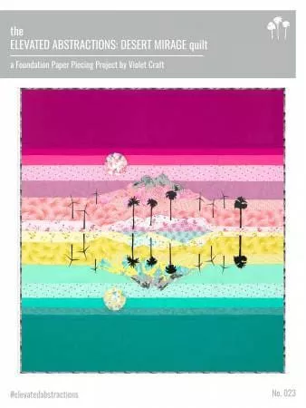 elevated-abstractions-desert-mirage-quilt-violet-craft The Elevated Abstractions - Desert Mirage Quilt - Violet Craft