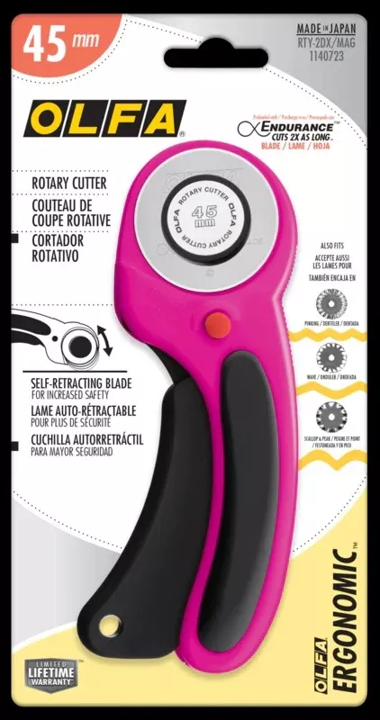 ergonomic-45mm-rotary-cutter-by-olfa Ergonomic 45mm Rotary Cutter by Olfa