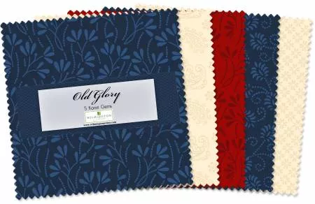 Essential Gems Old Glory 5" Squares