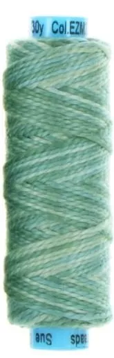 EZM22 3wt Serene Green Eleganza Variegated Thread