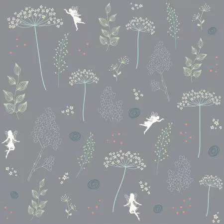 Fairy Edith Wildflowers Gray