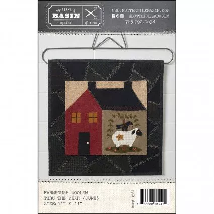 Farmhouse Woolen Patchwork June 11"x11"