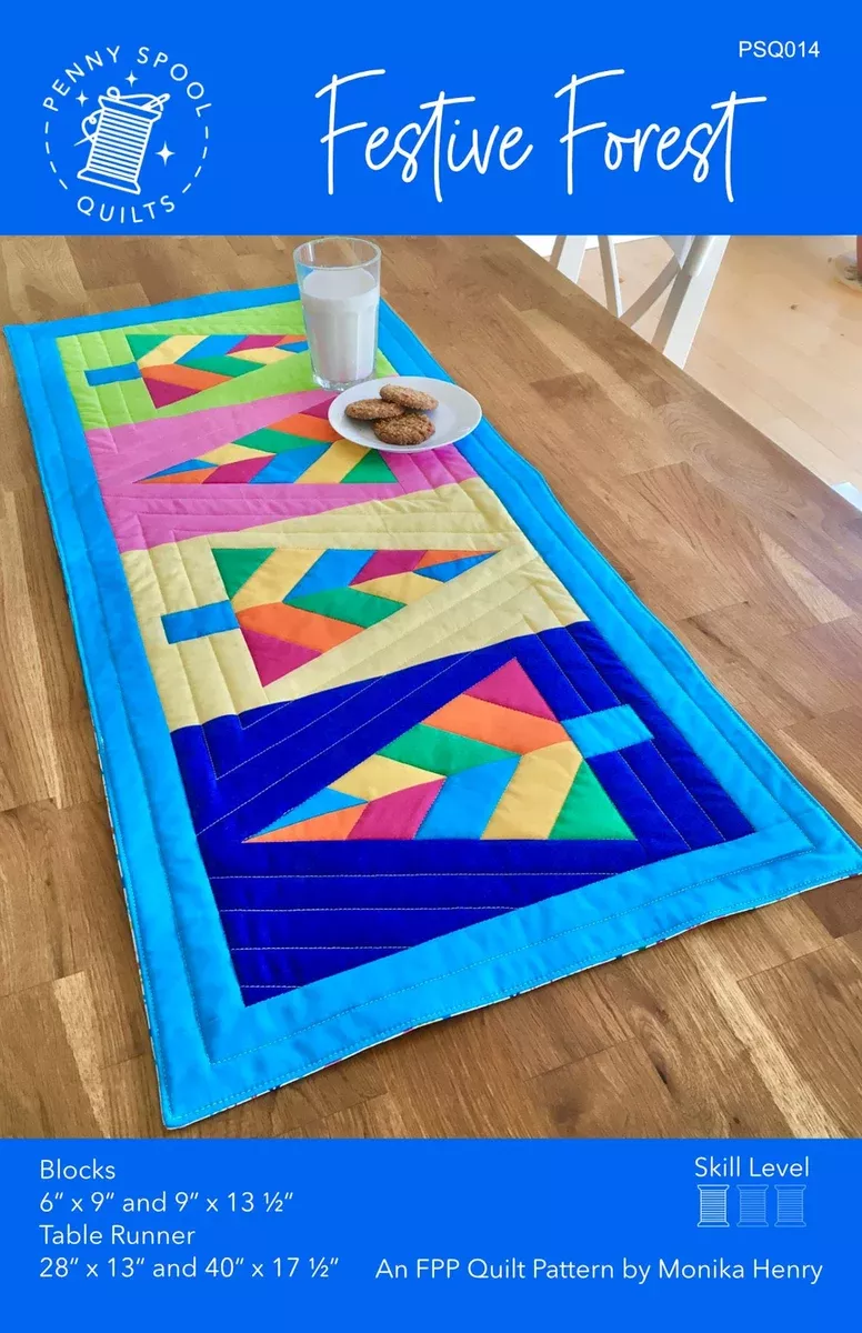 festive-forest-table-runner-pattern-penny-spool-quilts Festive Forest - Table Runner Pattern - Penny Spool Quilts