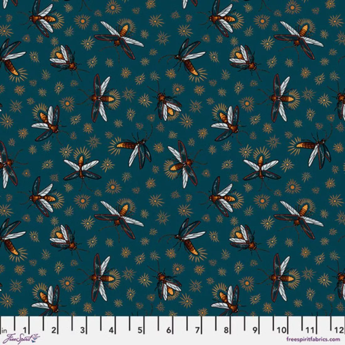 Fireflies Turquoise by Rachel Hauer