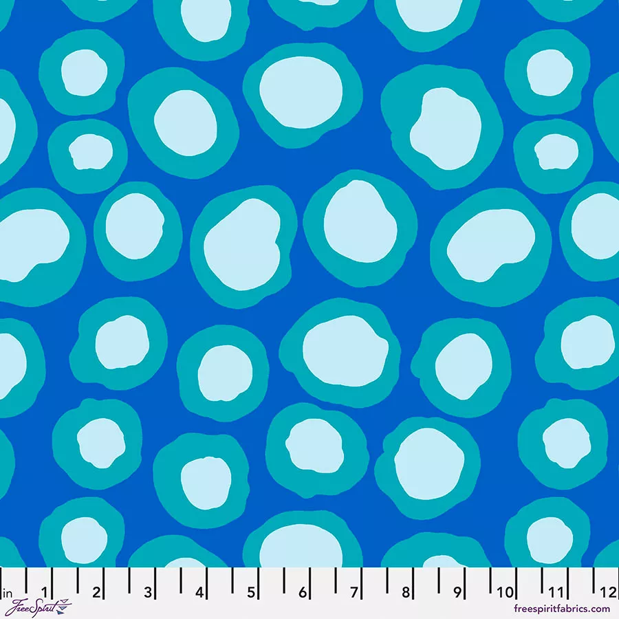 Fish Lips - Kaffe Fassett - Blue